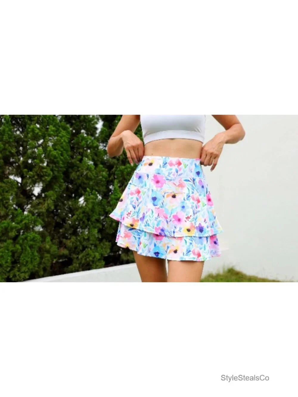 Women's Pleated Tennis Skirt Athletic Golf Skort with Pockets